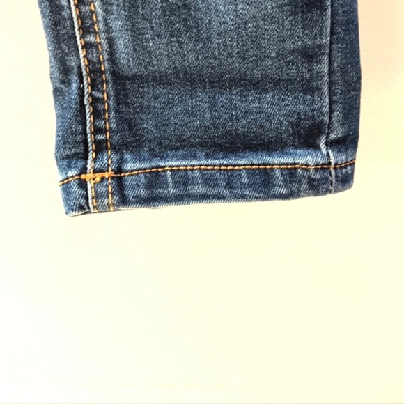 Girls Denim High Waisted Dark Washed Jeans - Picture 6 of 8